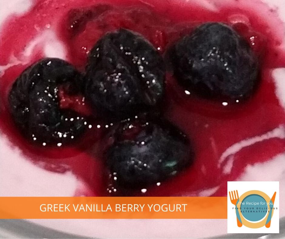 Greek Vanilla Berry yogurt